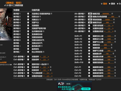 黑神话悟空修改器