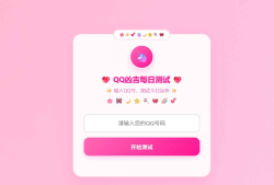 QQ凶吉每日测试源码可爱粉白版