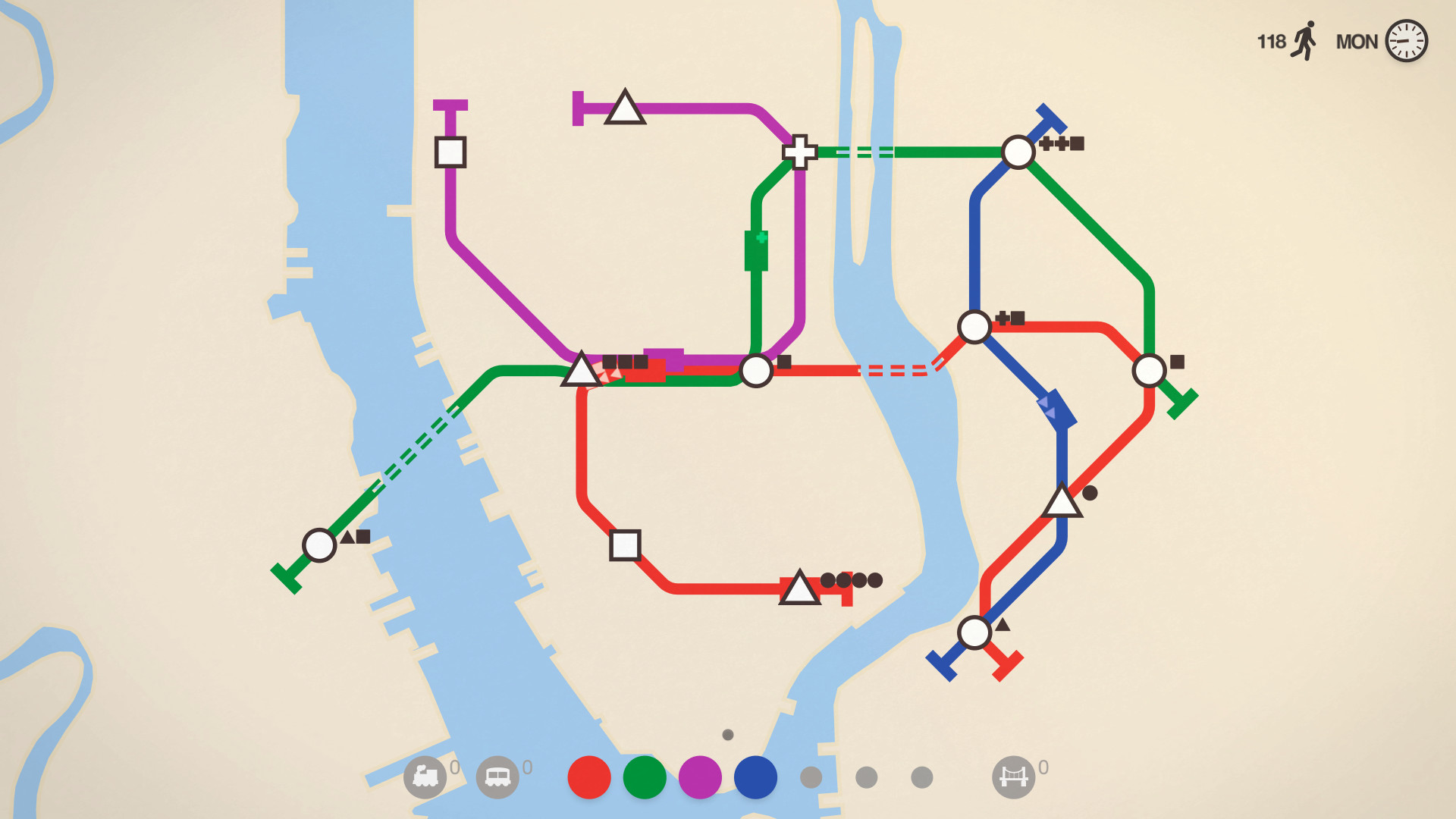 迷你地铁/迷你都市/模拟地铁/Mini Metro  第1张