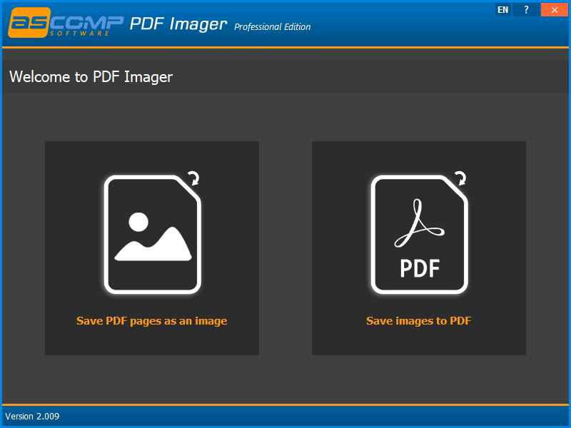 ASCOMP PDF Imager Pro PDF转图片工具 v2.009 便携版  第1张