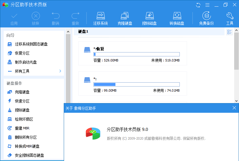 分区助手技术员v10.1.0特别版  第1张