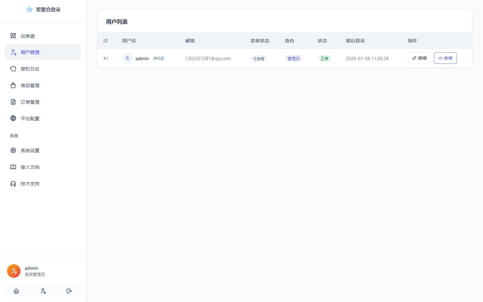 聚合登录系统源码 第5张 聚合登录系统源码 第5张